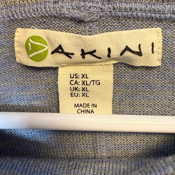 Akini Wool Blend Pullover Drawstring Cowl Neck Oversized Fit Women’s Size XL - Picture 8 of 9